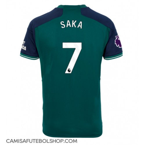 Camisa de time de futebol Arsenal Bukayo Saka #7 Replicas 3º Equipamento 2023-24 Manga Curta